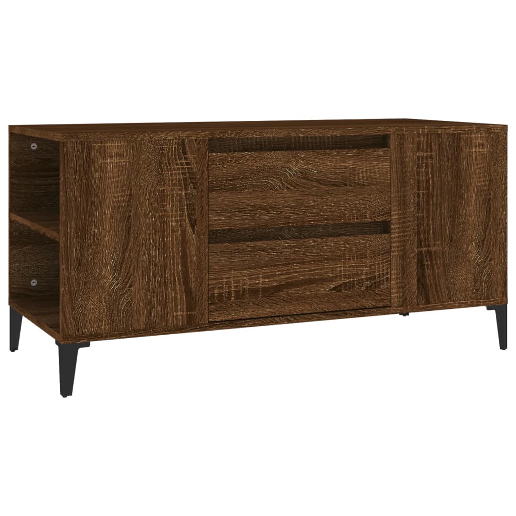 TV ormarić smeđi hrasta 102x44,5x50 cm konstruirano drvo