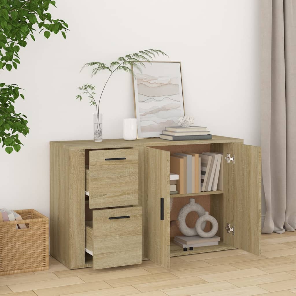 Komoda boja hrasta sonome 100x33x59,5 cm od konstruiranog drva