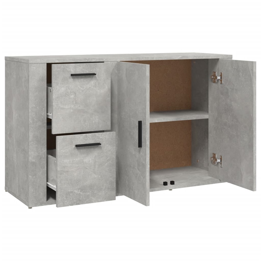 Komoda siva boja betona 100x33x59,5 cm od konstruiranog drva