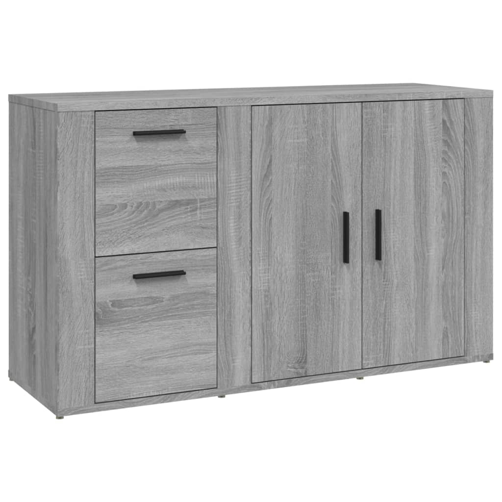 Komoda sivog hrasta sonome 100x33x59,5 cm od konstruiranog drva