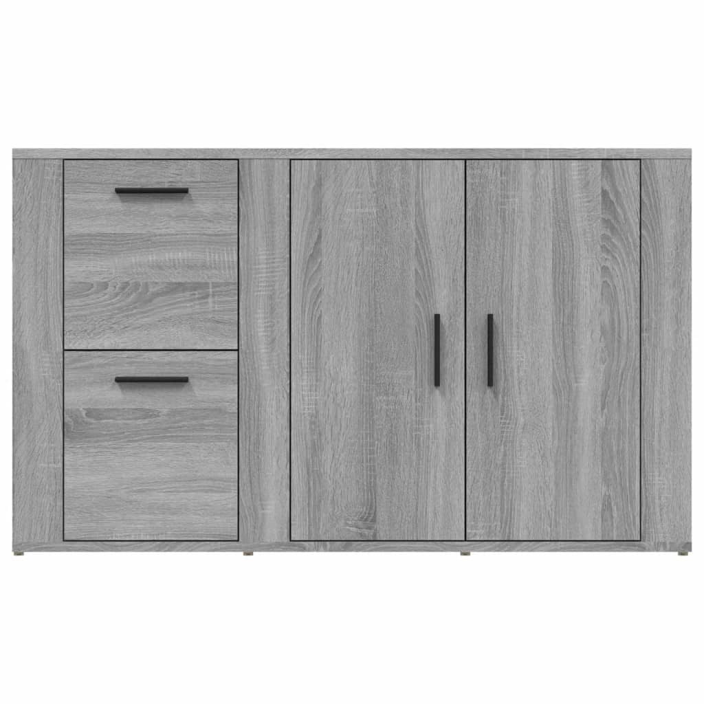 Komoda sivog hrasta sonome 100x33x59,5 cm od konstruiranog drva