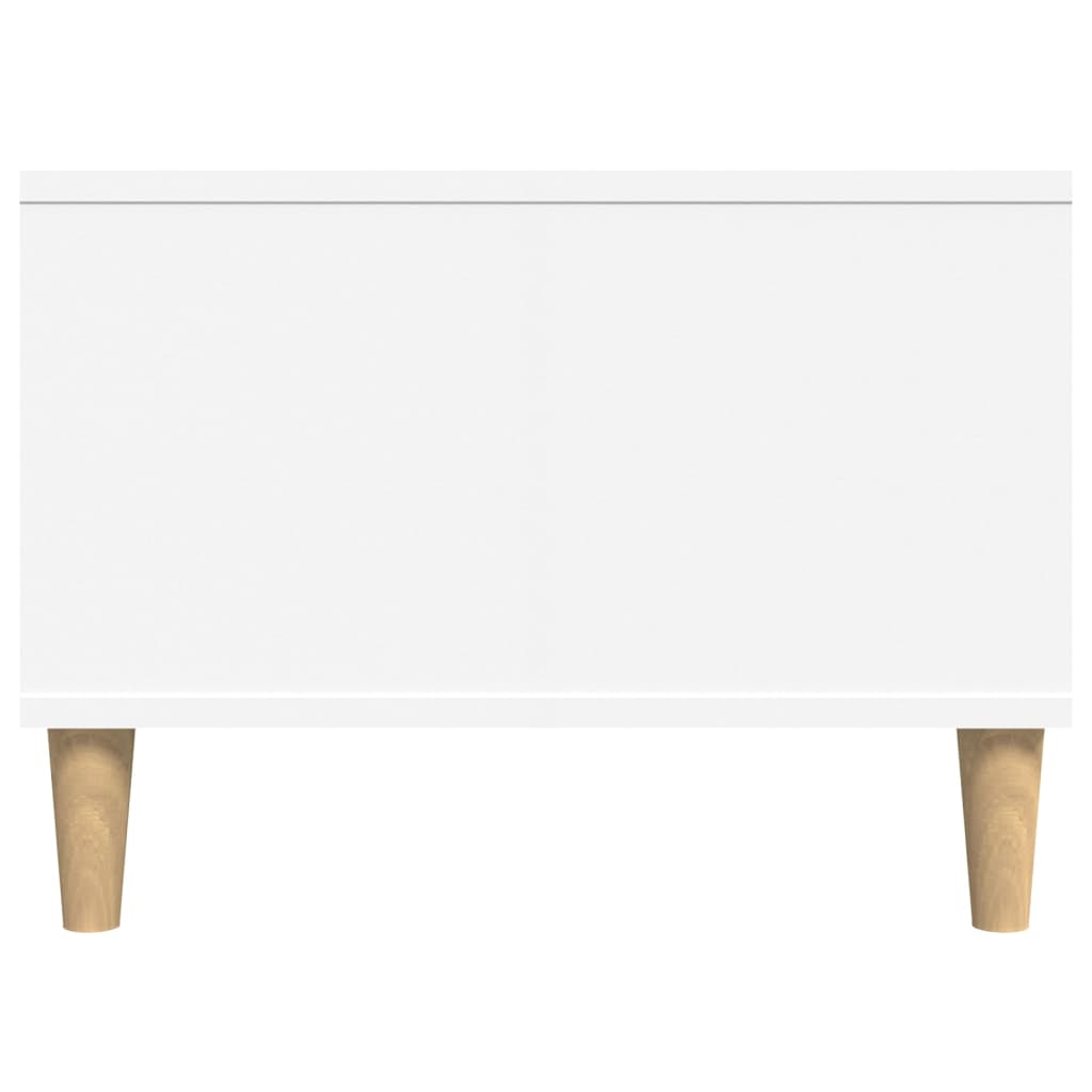 Stolić za kavu bijeli 90 x 50 x 36,5 cm od konstruiranog drva