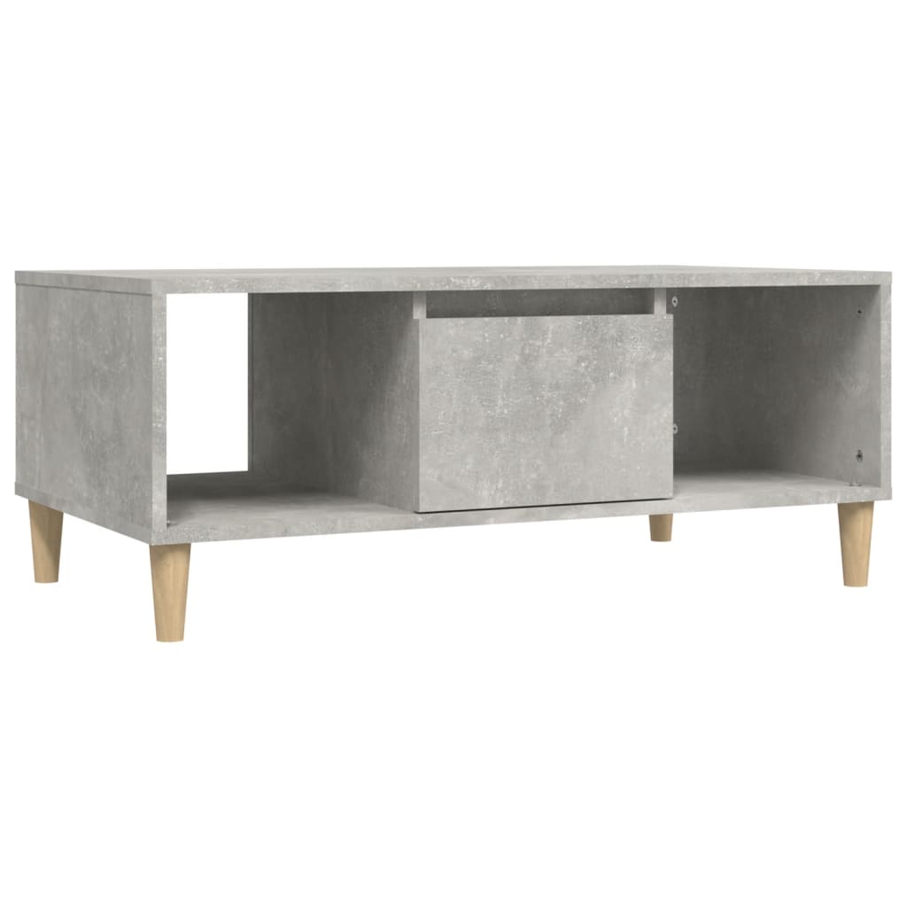 Stolić za kavu boja betona 90x50x36,5 cm konstruirano drvo