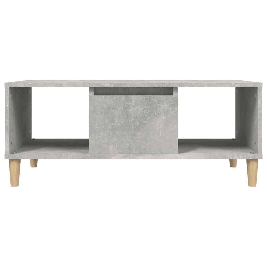 Stolić za kavu boja betona 90x50x36,5 cm konstruirano drvo