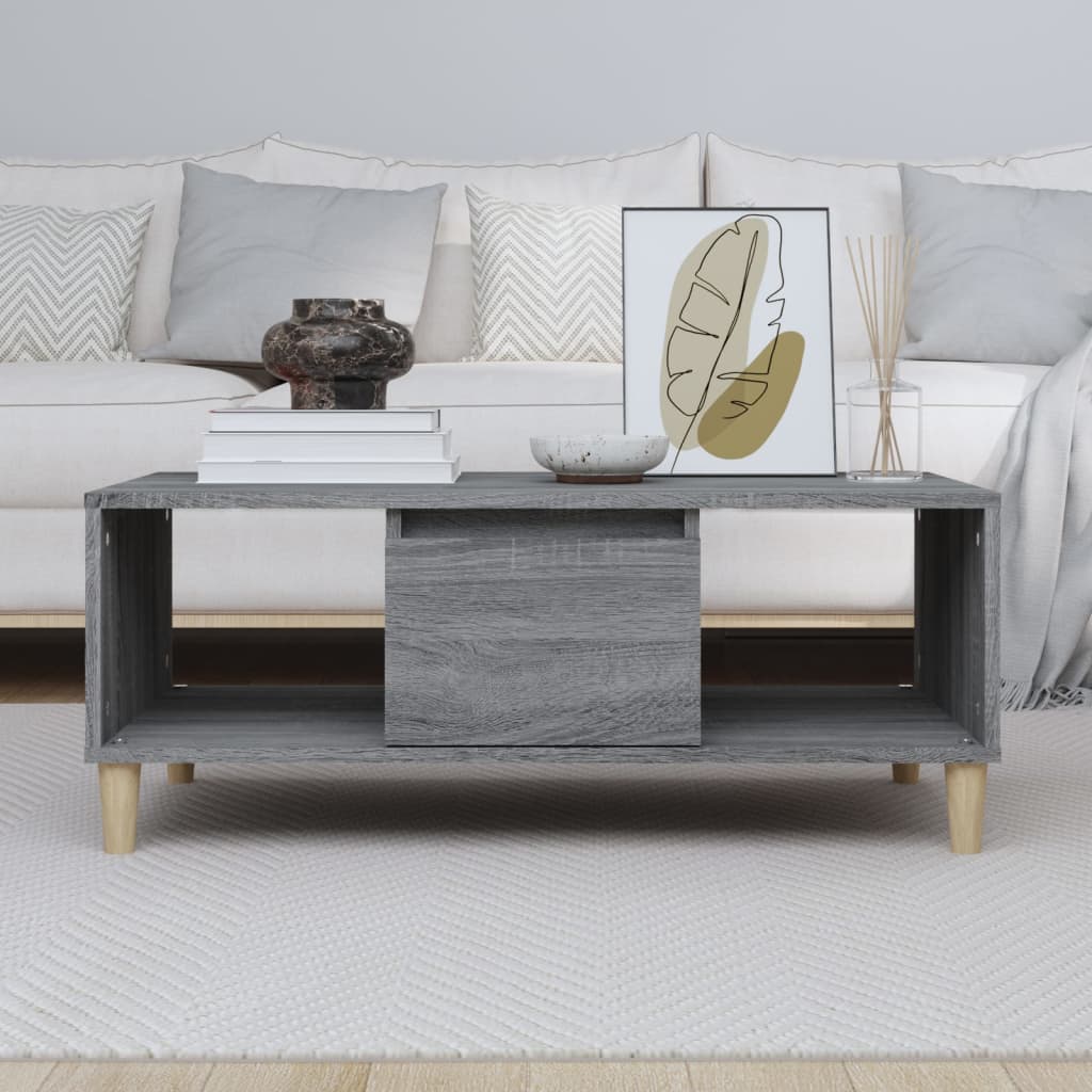 Stolić za kavu boja sivog hrasta 90x50x36,5cm konstruirano drvo