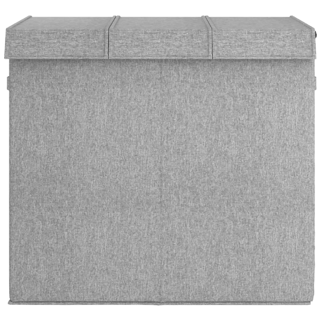 Sklopiva košara za rublje siva 64,5x34,5x59 cm umjetno platno