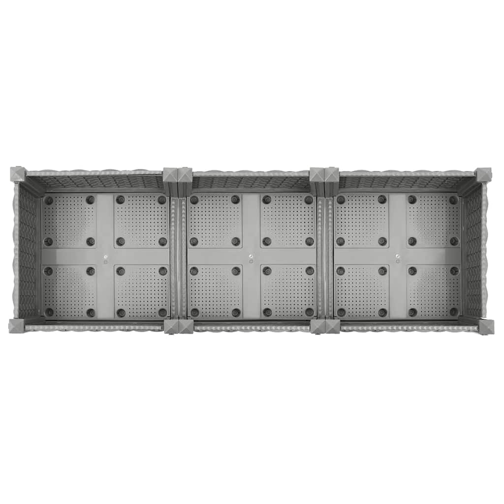 Povišena gredica 120x40x23 cm od polipropilena