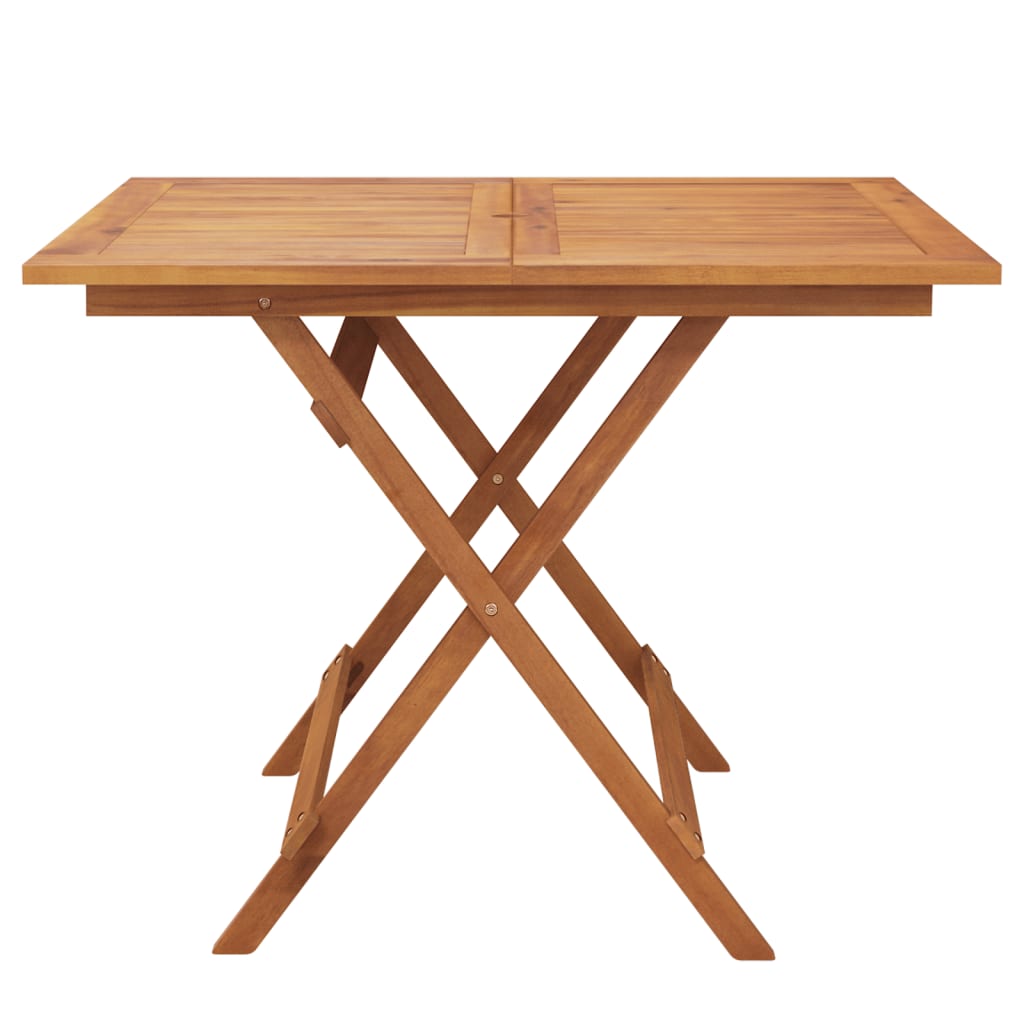 Sklopivi vrtni stol 90x90x75 cm od masivnog bagremovog drva