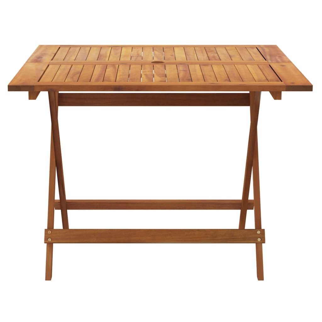 Sklopivi vrtni stol 90x90x75 cm od masivnog bagremovog drva