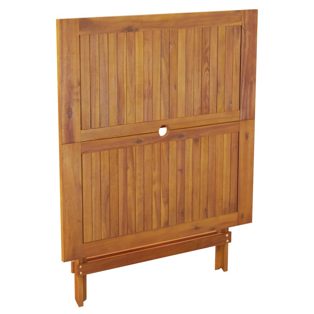 Sklopivi vrtni stol 90x90x75 cm od masivnog bagremovog drva