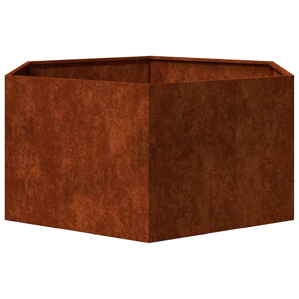 Sadilica boja hrđe 90x90x45 cm od čelika COR-TEN