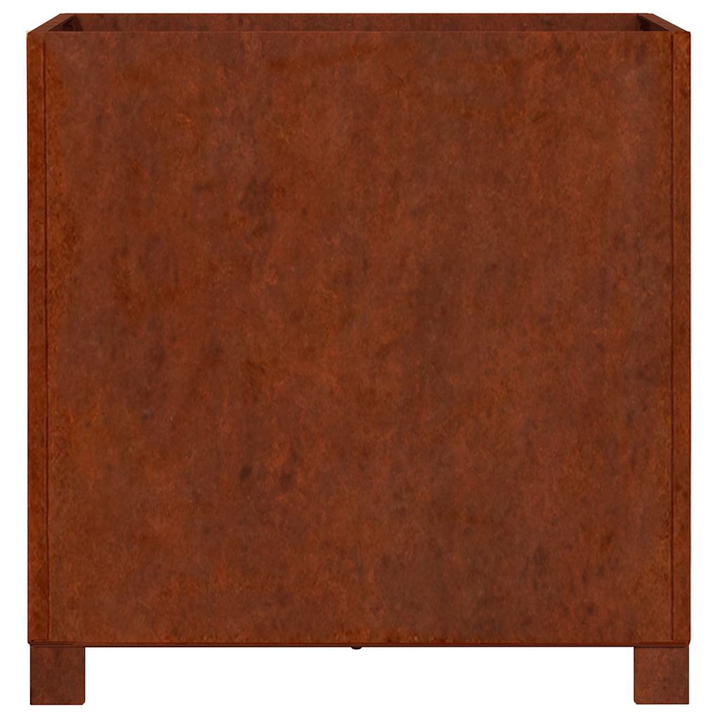 Sadilice s nogama 2 kom boja hrđe 50x50x50 cm od čelika COR-TEN