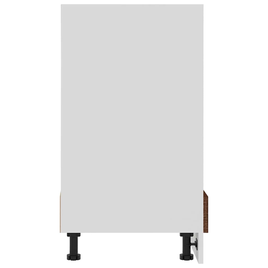 Ormarić za pećnicu "Riga" Smeđi hrast 60x46x81,5 cm Konstruirano drvo