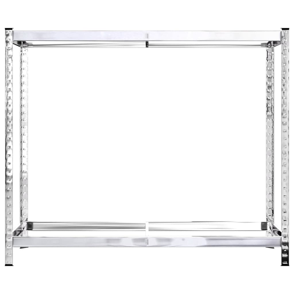 Stalci za gume s 2 razine 4 kom srebrni 110x40x110 cm čelični