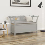 Klupa siva 107 x 45 x 75,5 cm od masivne jelovine