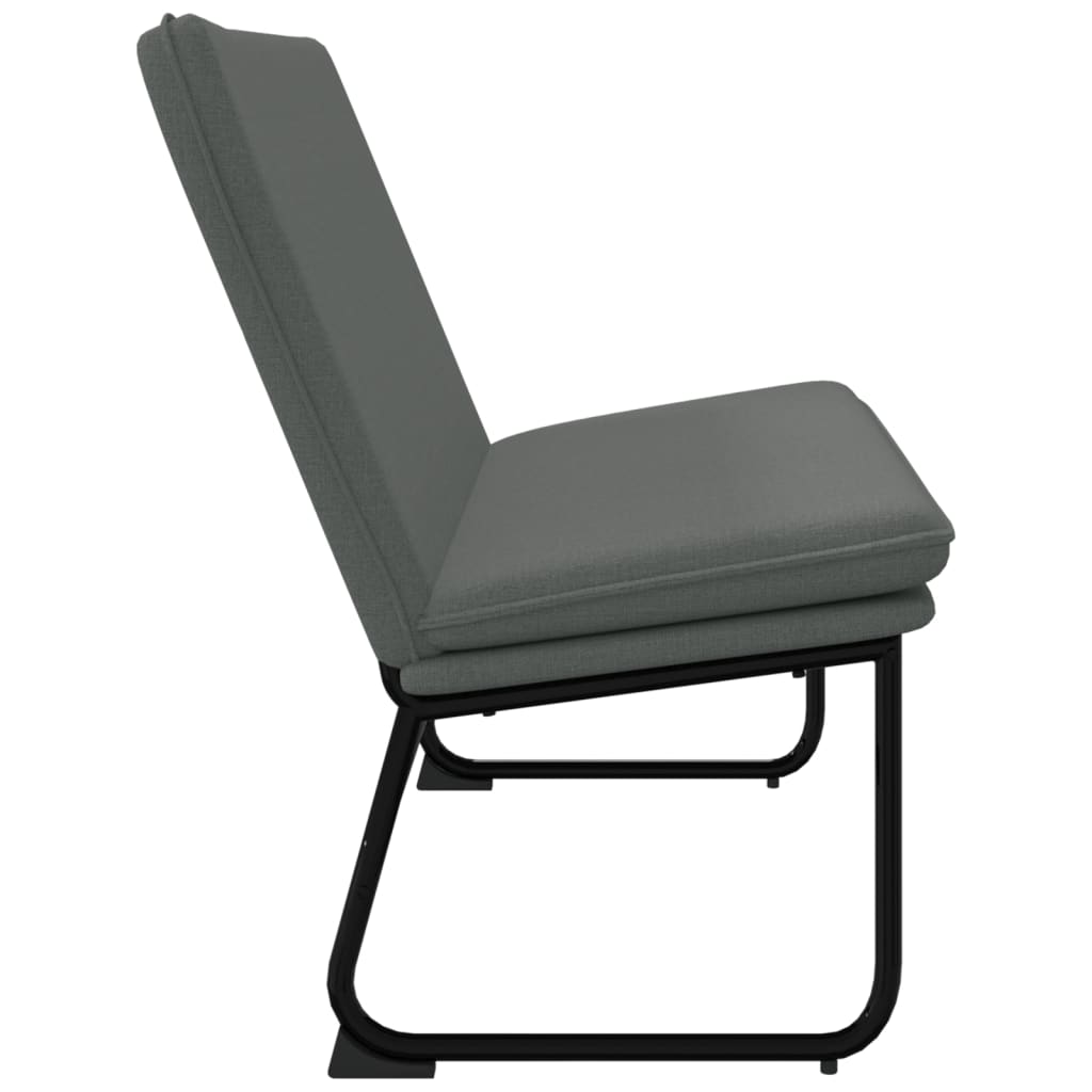Klupa tamnosiva 100 x 75 x 76 cm od tkanine