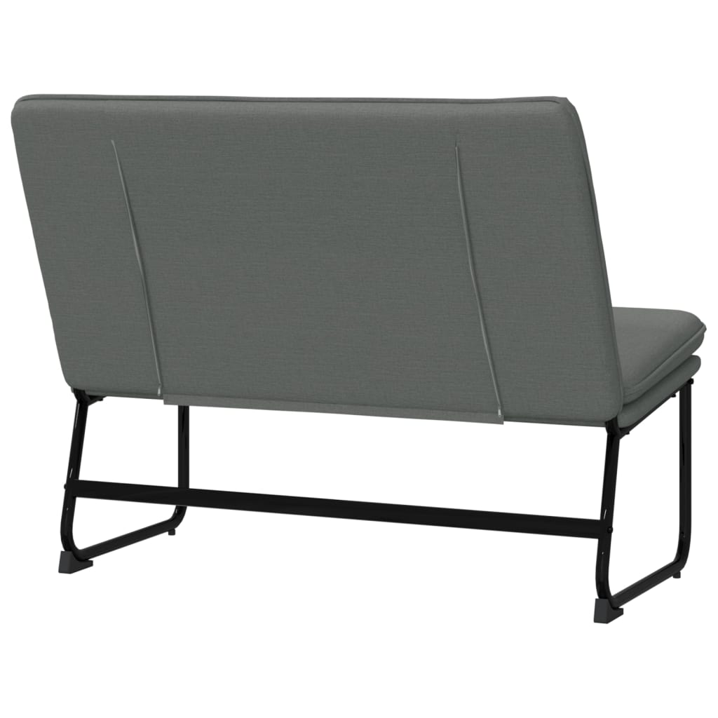 Klupa tamnosiva 100 x 75 x 76 cm od tkanine