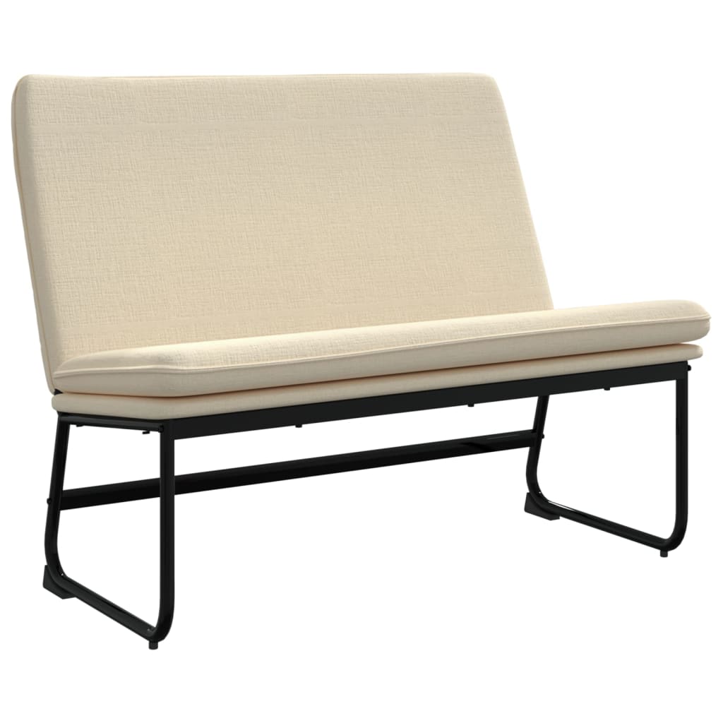 Klupa krem 100 x 75 x 76 cm od tkanine