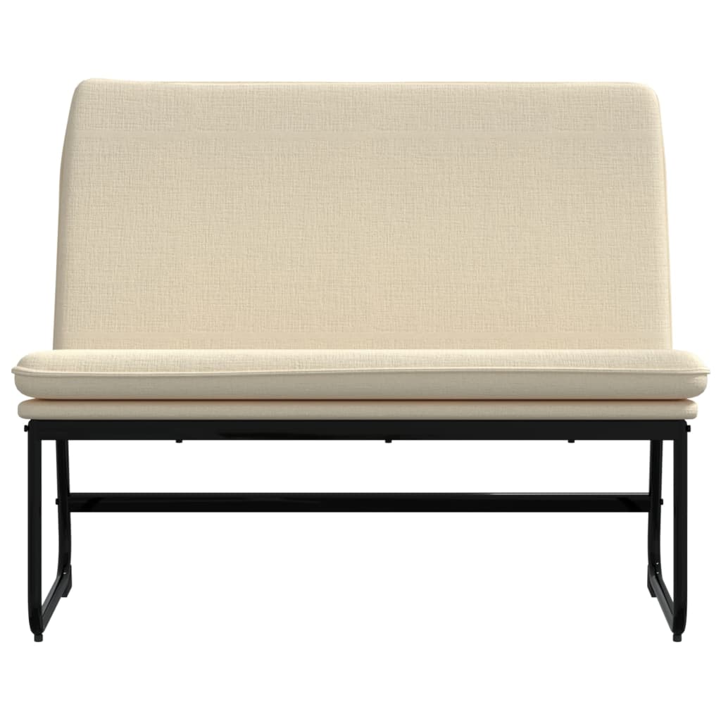 Klupa krem 100 x 75 x 76 cm od tkanine
