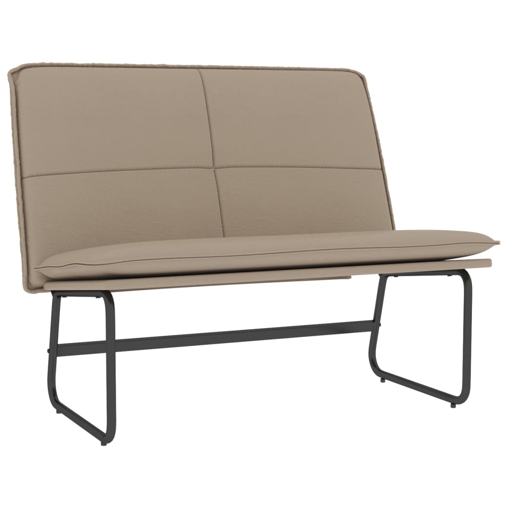 Klupa boja cappuccina 100 x 75 x 76 cm od umjetne kože