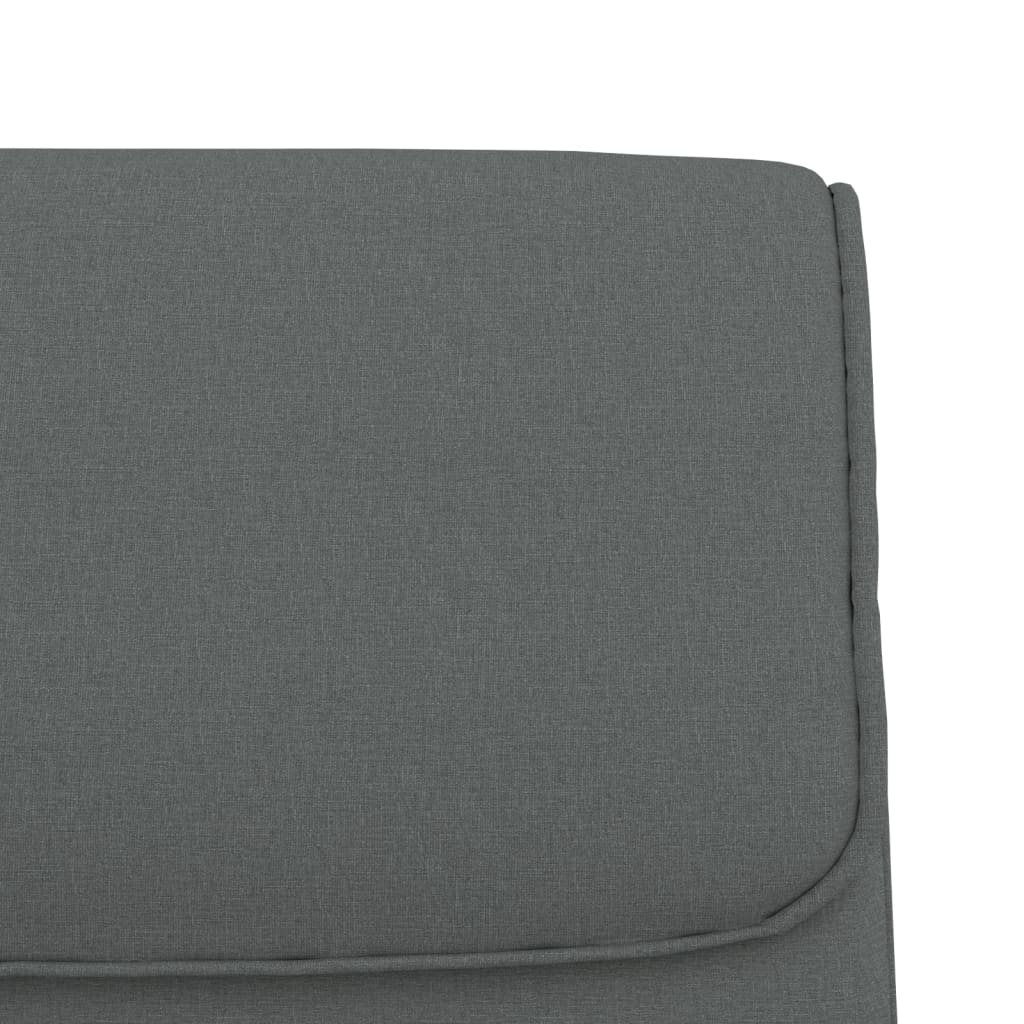 Klupa tamnosiva 100 x 64 x 80 cm od tkanine