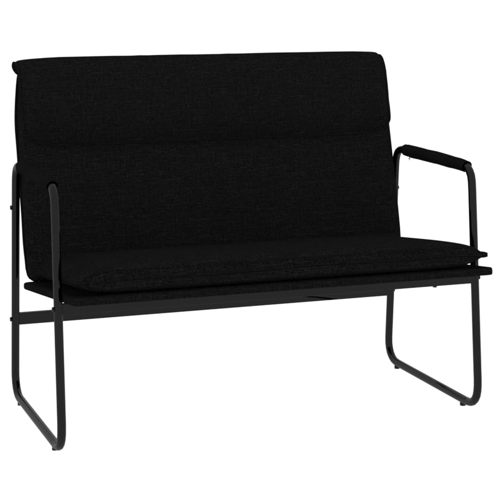 Klupa crna 100x64x80 cm od tkanine