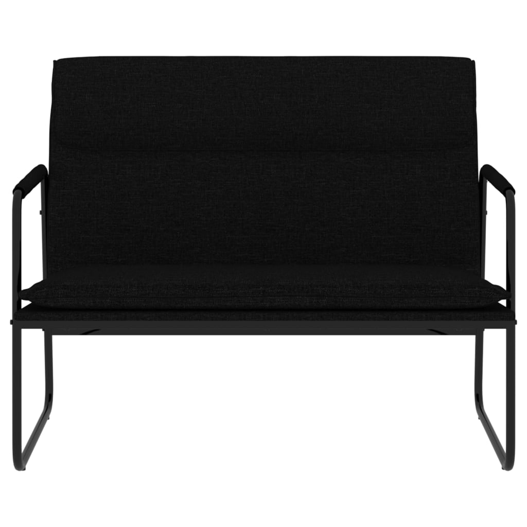 Klupa crna 100x64x80 cm od tkanine
