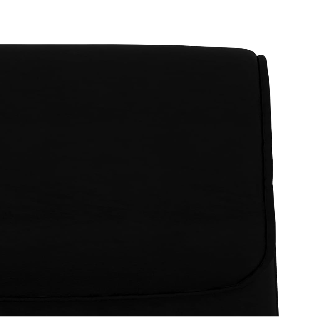 Klupa crna 100 x 64 x 80 cm od umjetne kože