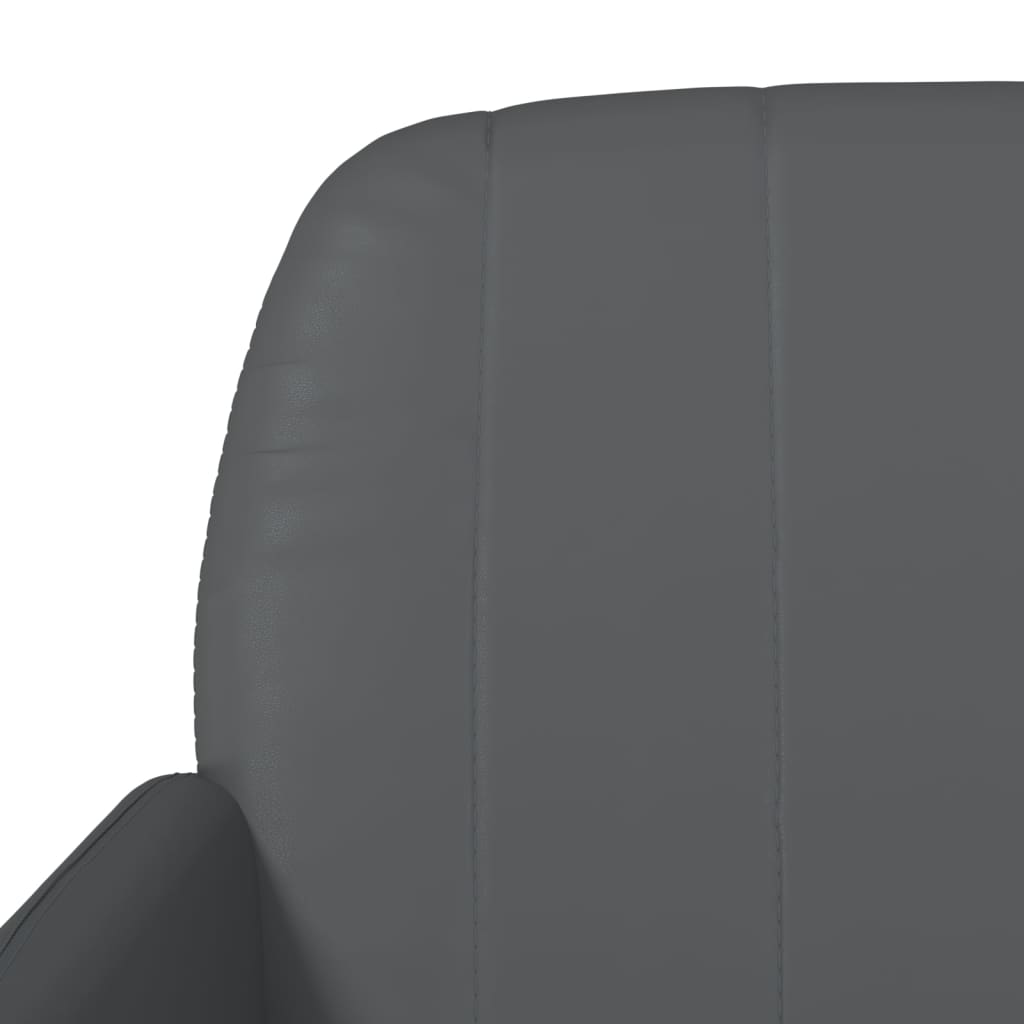 Klupa sivi 107 x 80 x 81 cm od umjetne kože