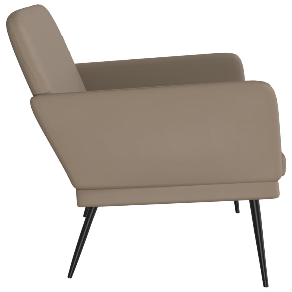 Klupa boja cappuccina 107x80x81 cm od umjetne kože