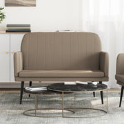 Klupa boja cappuccina 107x80x81 cm od umjetne kože