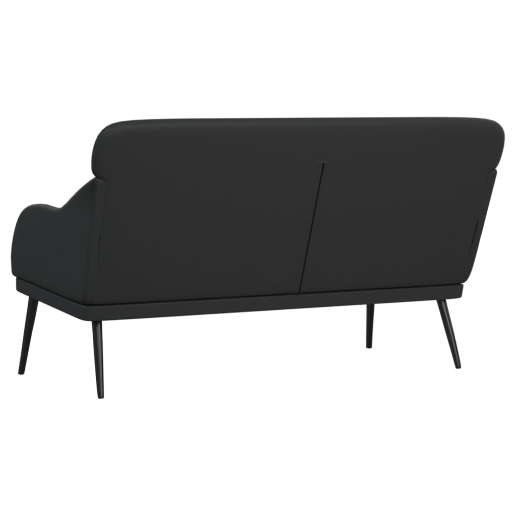 Klupa crna 110 x 76 x 80 cm od umjetne kože