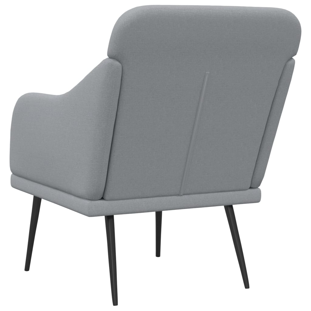 Fotelja svjetlosiva 63 x 76 x 80 cm od tkanine