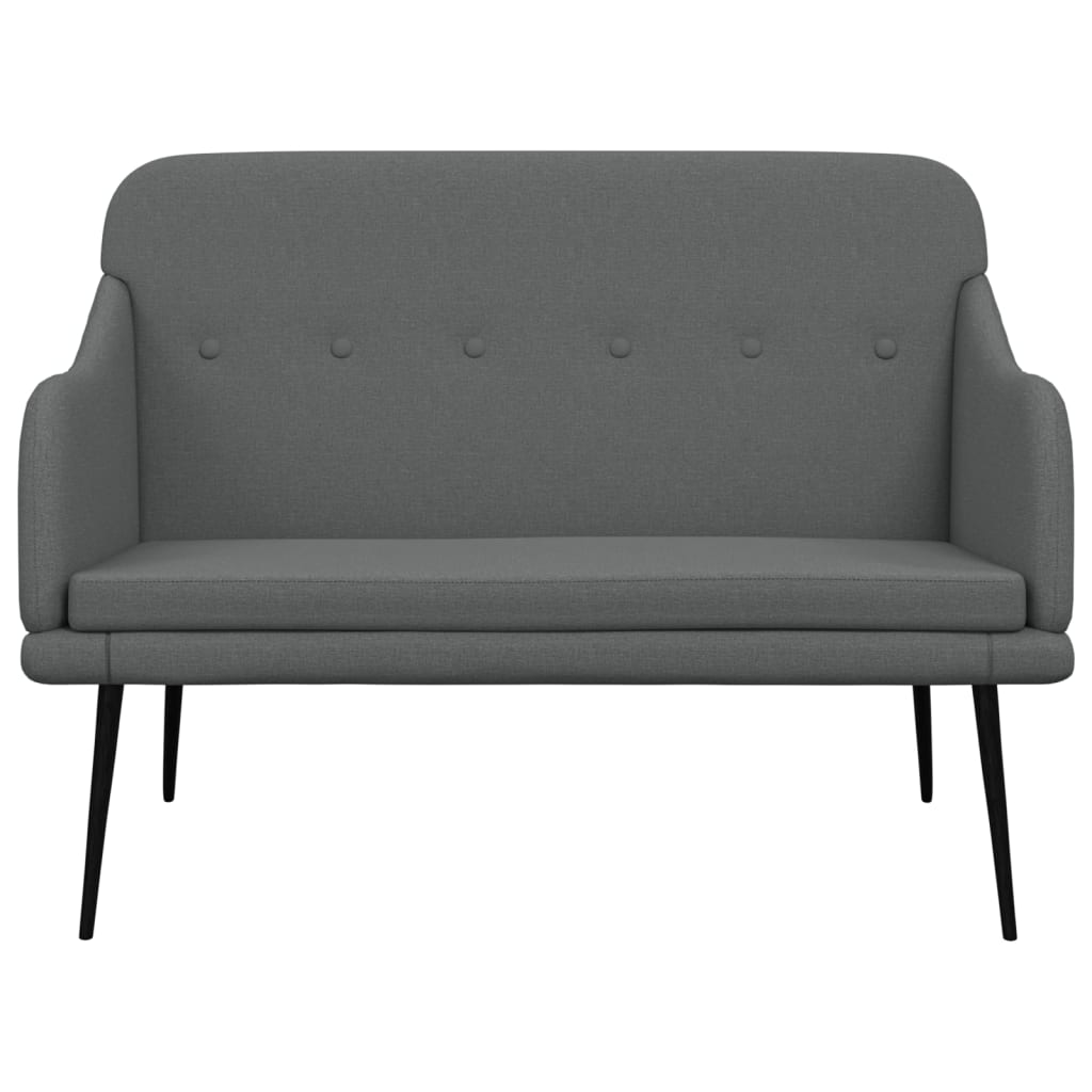 Klupa tamnosiva 110 x76 x 80 cm od tkanine