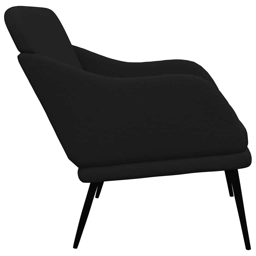 Klupa crna 110 x 76 x 80 cm od tkanine