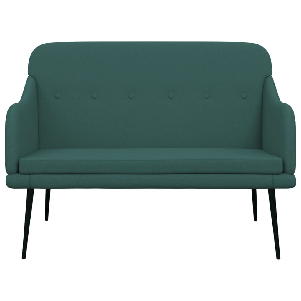 Klupa tamnozelena 110 x76 x 80 cm od tkanine