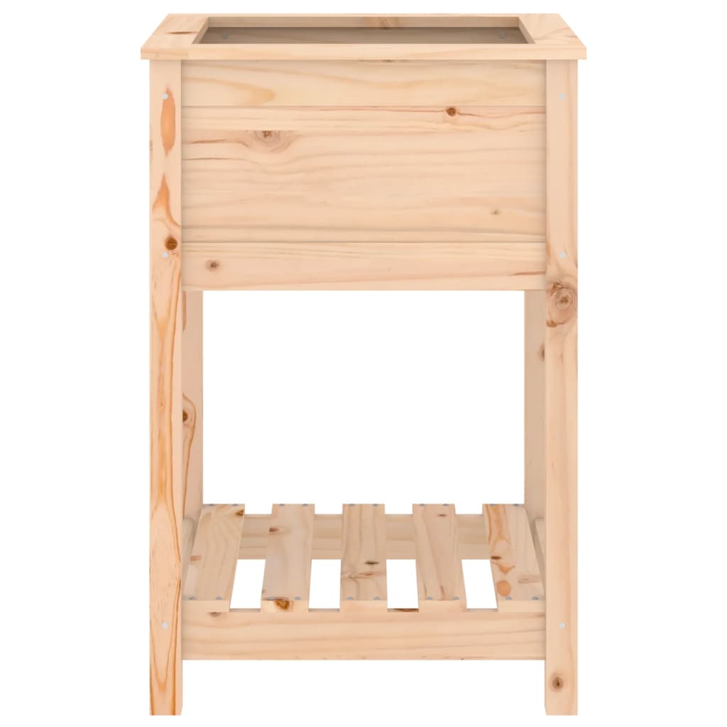 Sadilica s policom 54x54x81 cm od masivne borovine