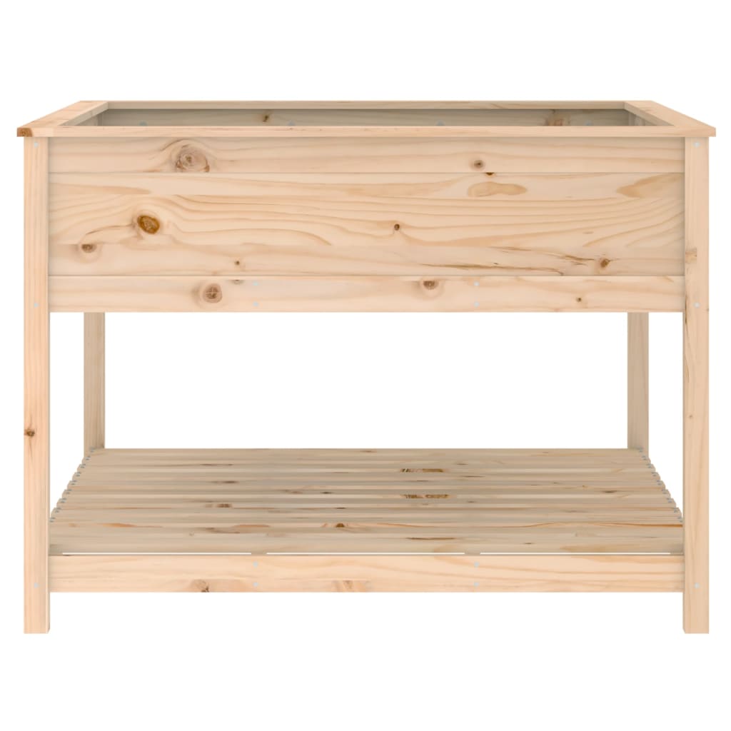 Sadilica s policom 111,5x111,5x81 cm od masivne borovine