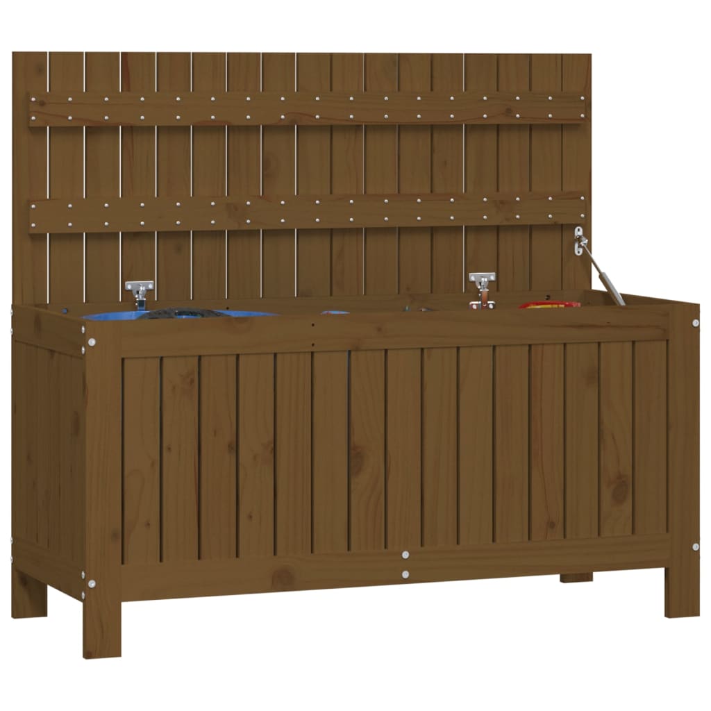 Vrtna kutija za pohranu boja meda 108x42,5x54 cm od borovine