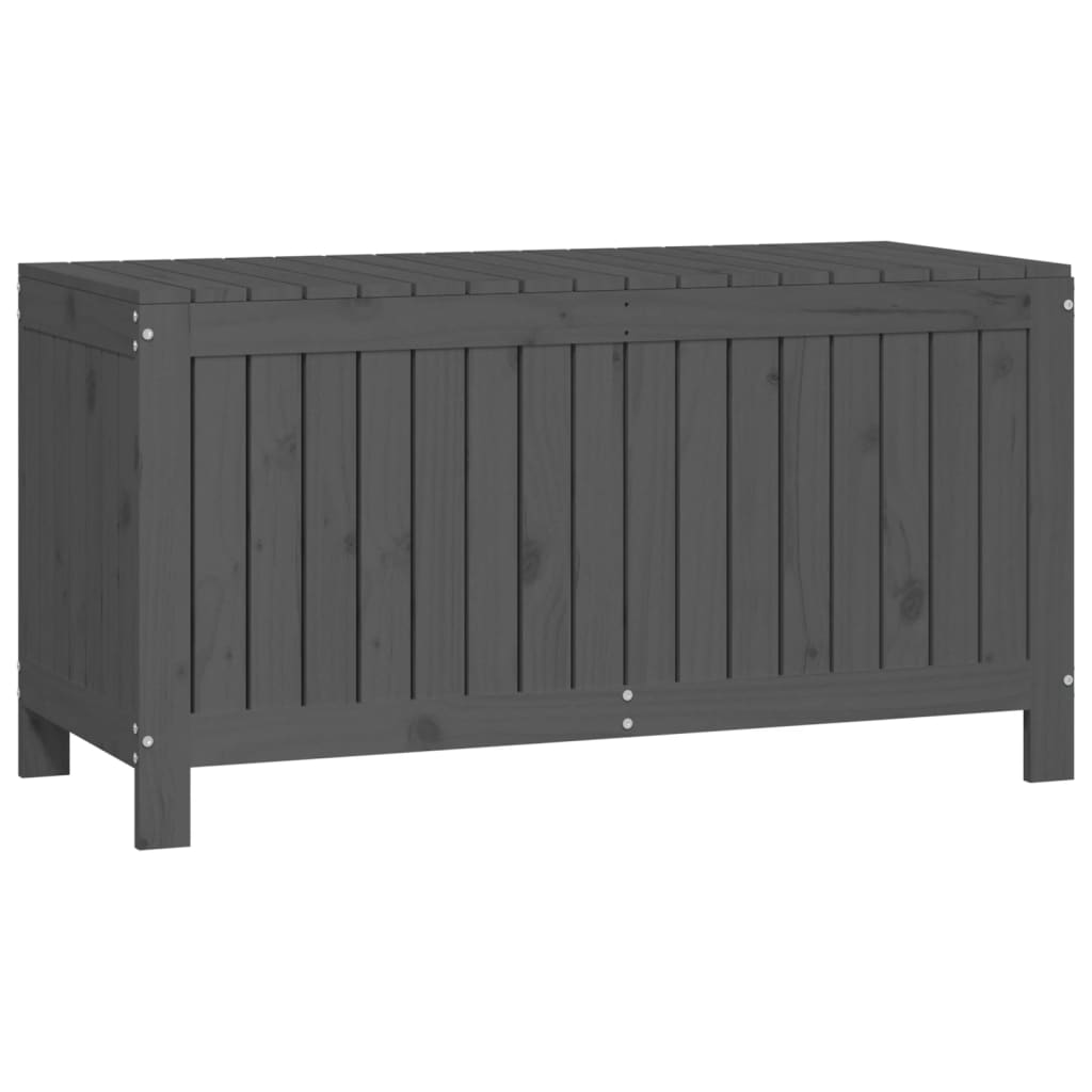 Vrtna kutija za pohranu siva 115x49x60 cm od masivne borovine