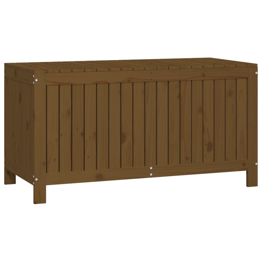 Vrtna kutija za pohranu boja meda 121x55x64 cm od borovine