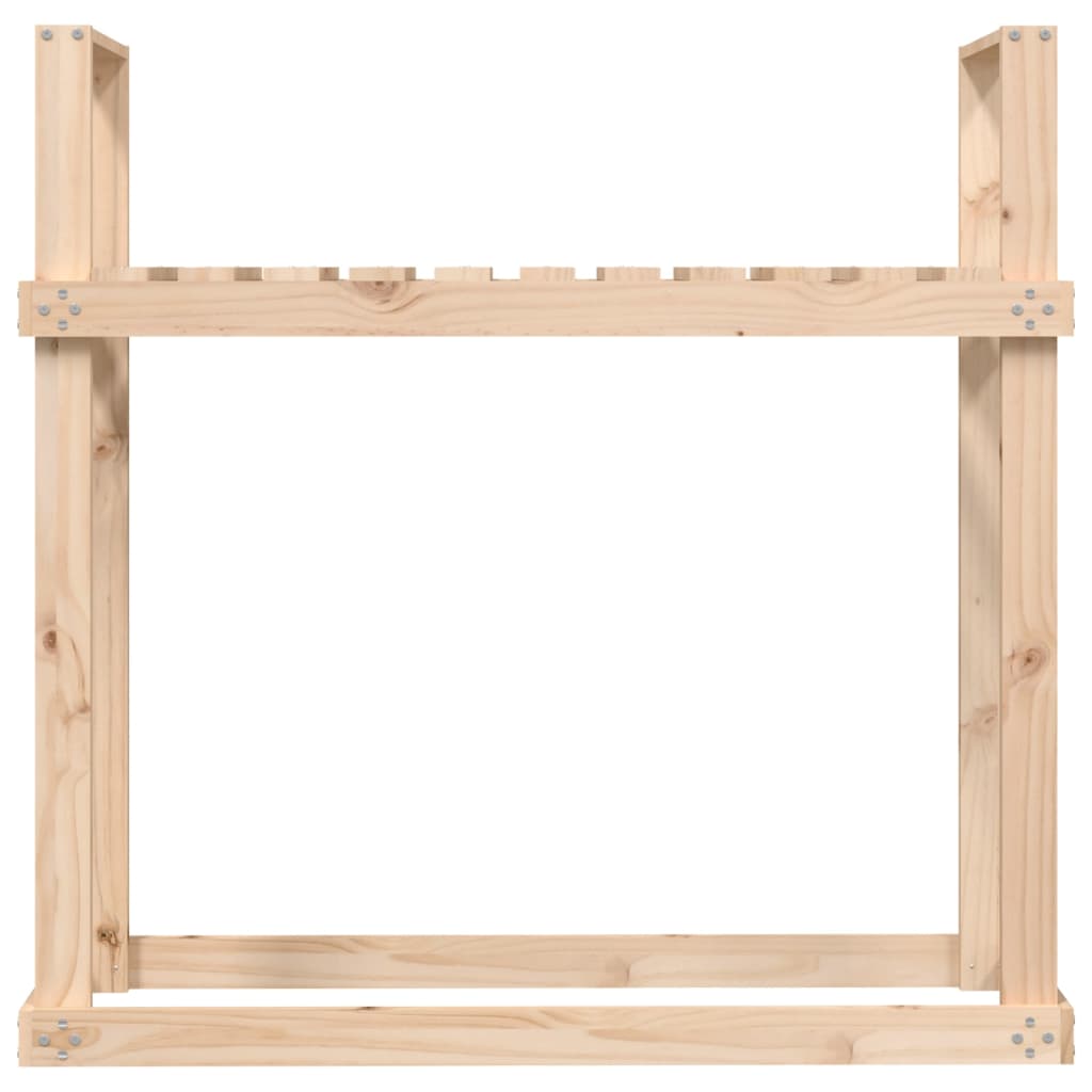 Stalak za drva za ogrjev 110 x 35 x 108,5 od masivne borovine
