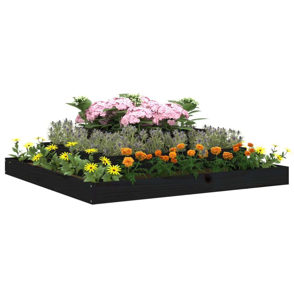 Sadilica crna 110x110x27 cm od masivne borovine