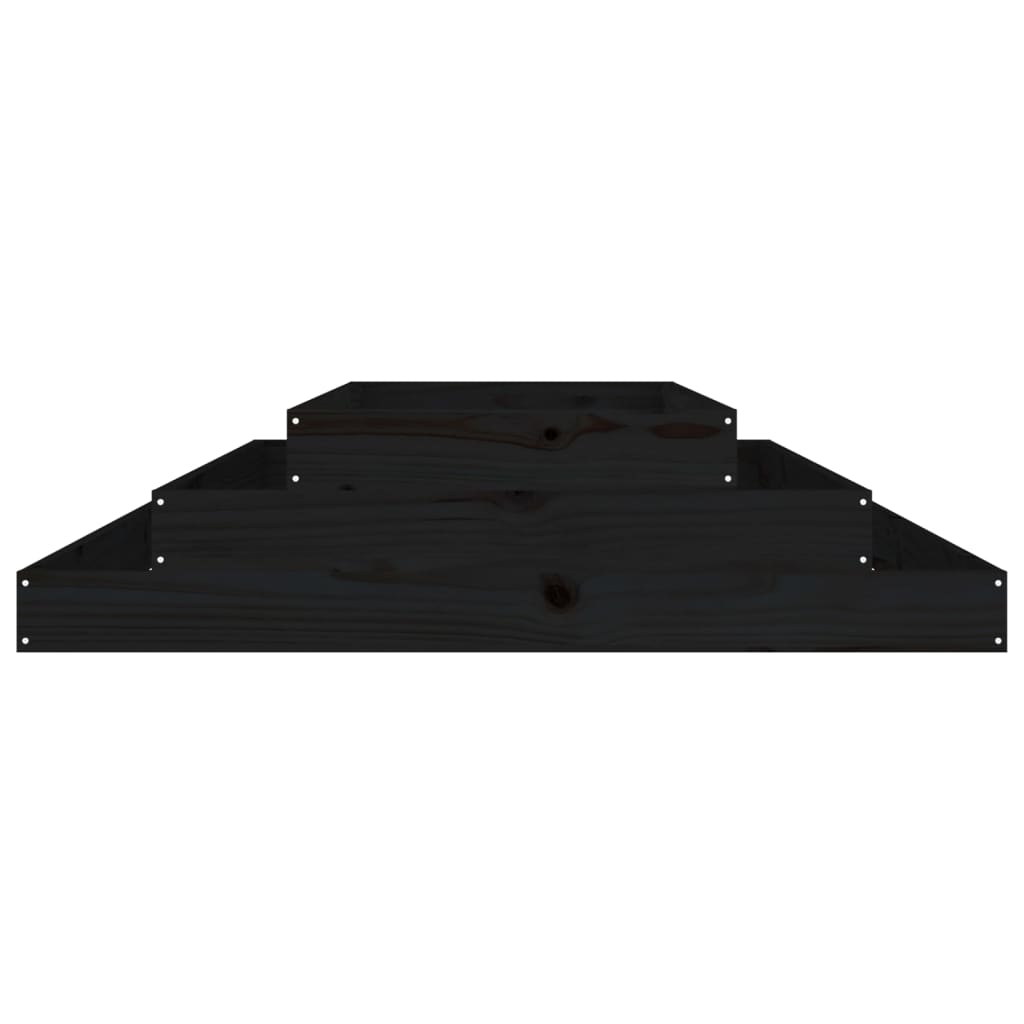 Sadilica crna 110x110x27 cm od masivne borovine