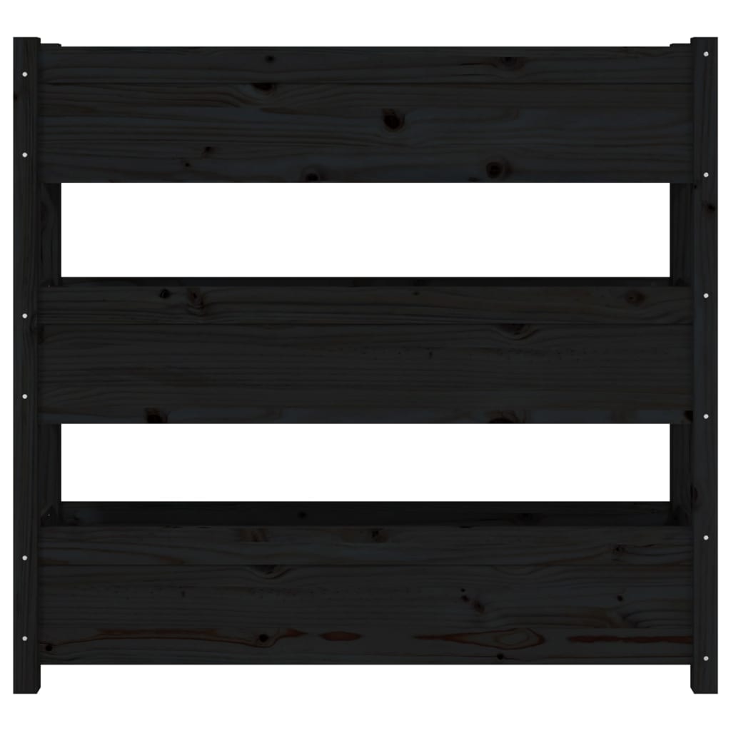 Sadilica crna 112 x 25 x 104,5 cm od masivne borovine