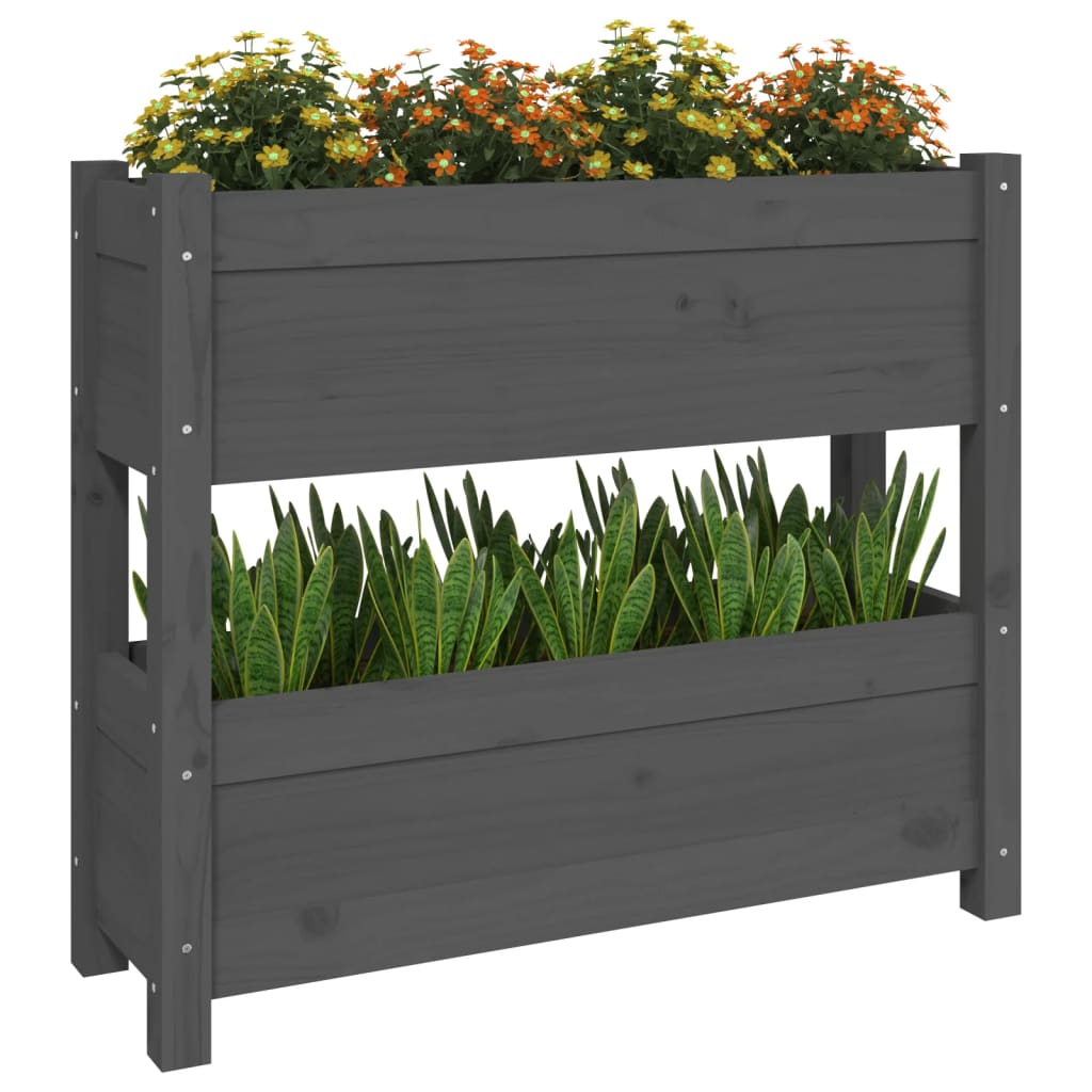 Sadilica siva 77 x 25 x 66 cm od masivne borovine