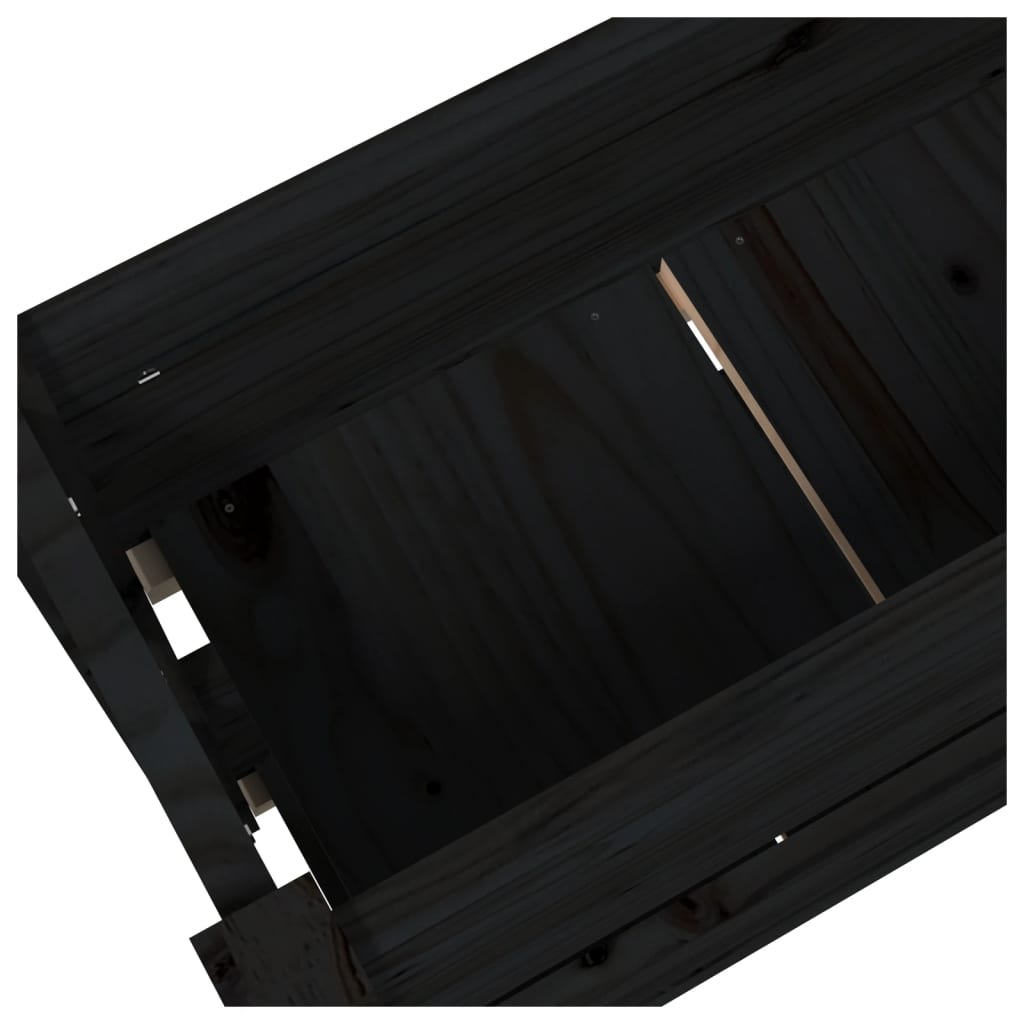 Sadilica crna 77x25x66 cm od masivne borovine