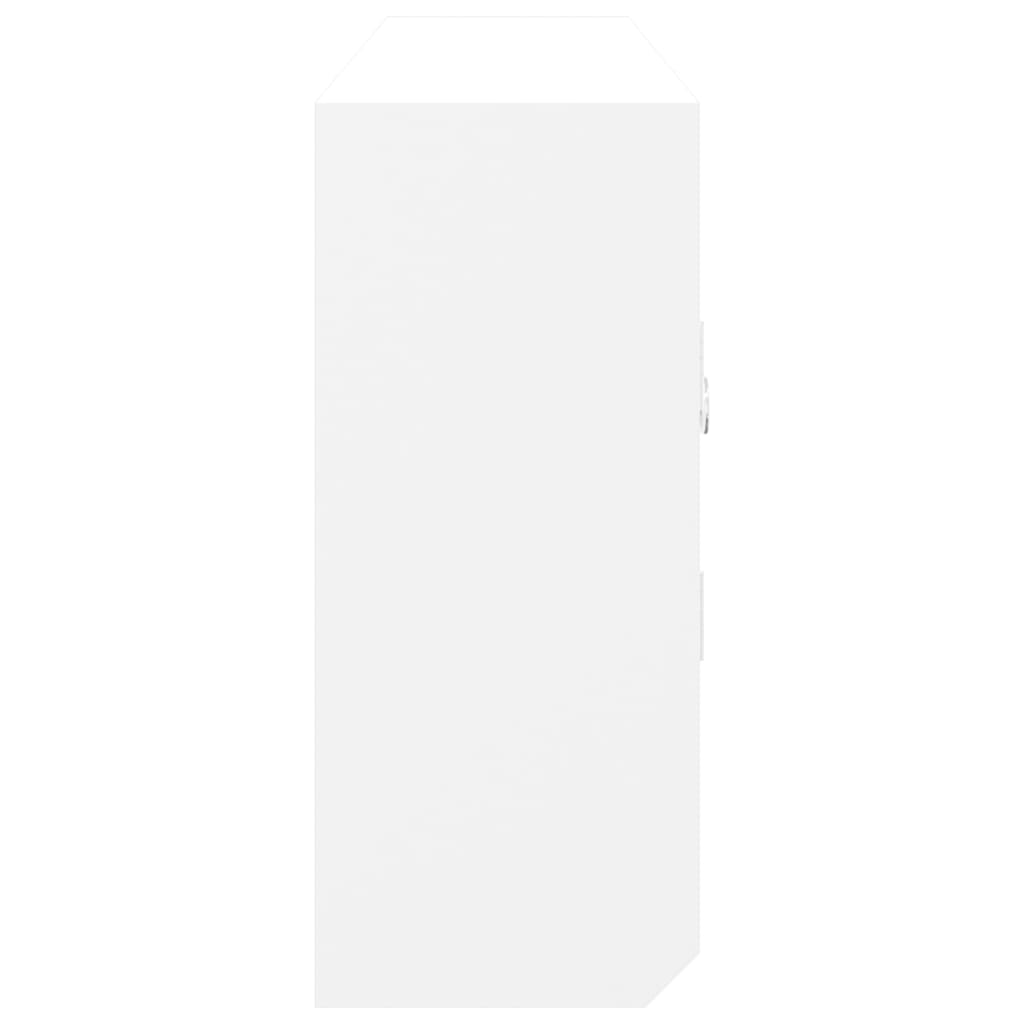Ormarić za ključeve bijeli 40 x 8,5 x 20 cm od drva i čelika