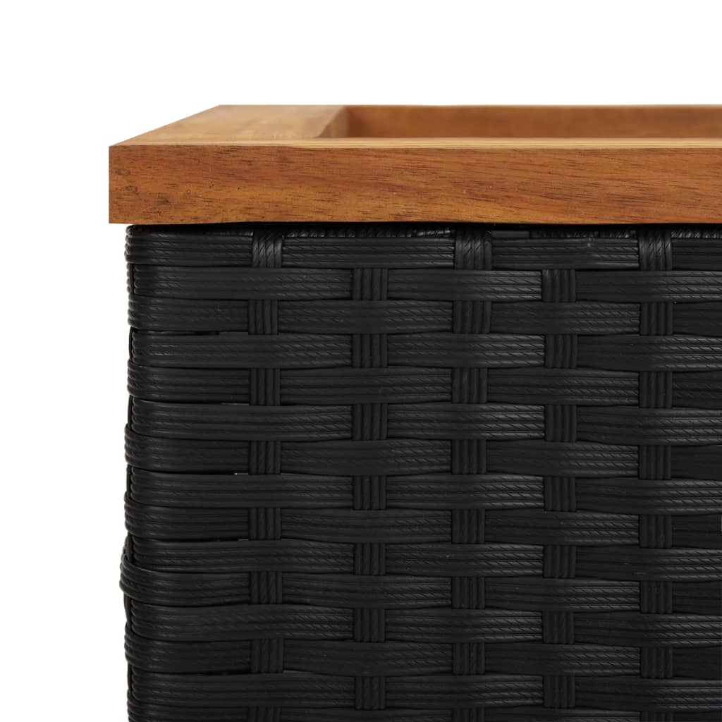 Sadilica crna 80 x 40 x 80 cm od poliratana