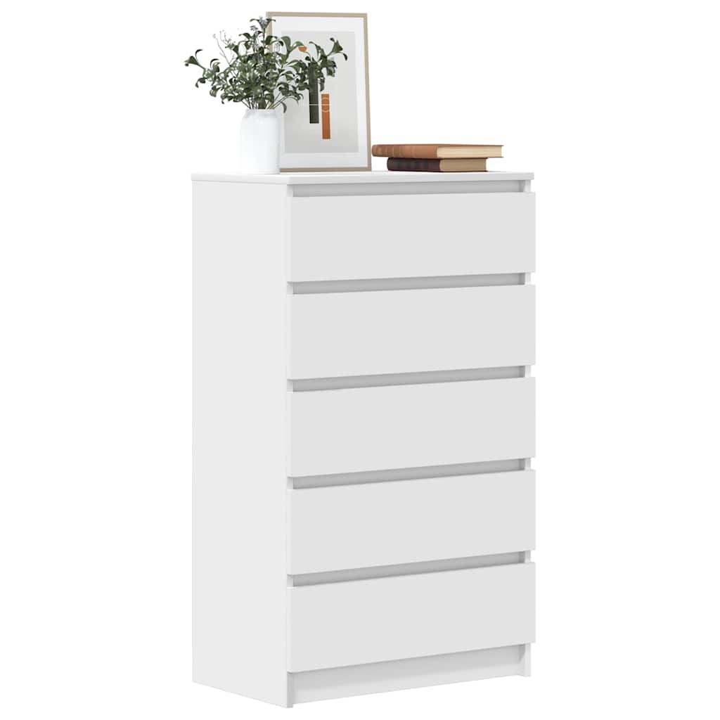 Ladičar bijeli 60 x 36 x 103 cm od konstruiranog drva
